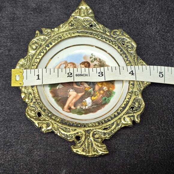 Vintage Children Eating Pie by Bartolome Esteban Murillo Metal Framed Home Decor - Picture 8 of 10